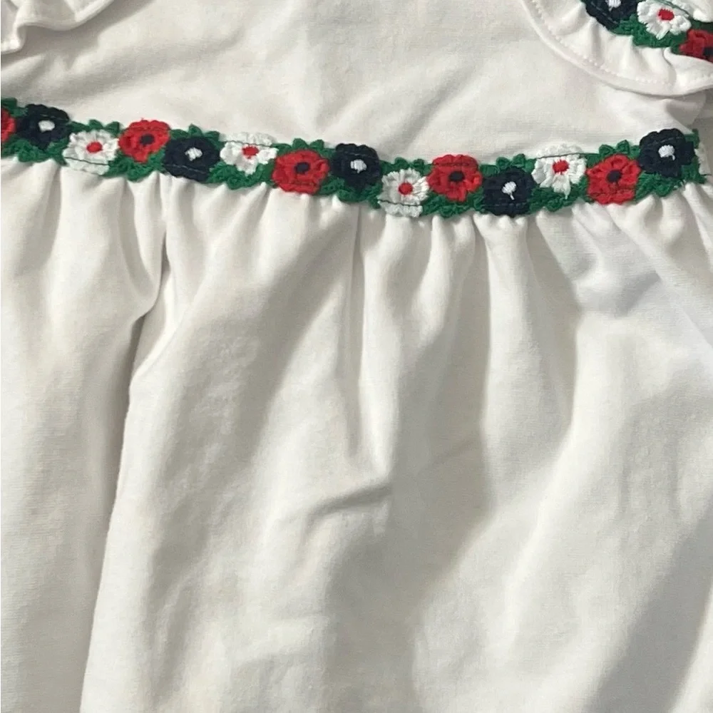 Janie And Jack Crochet Floral Trim Ponte Dress - Picture 5 of 5